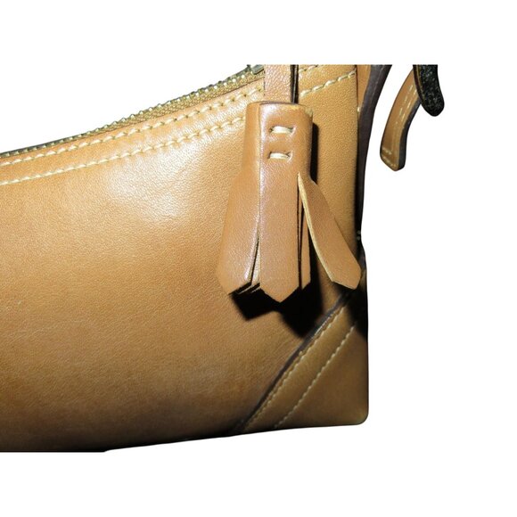 Coach 2005 Tan Leather Mini Baguette Hobo Satchel Bag 8A64 - Picture 6 of 15